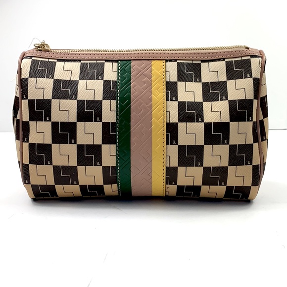 L.A.M.B. Handbags - NWT L.A.M.B. Ombré Checkerboard Large Cosmetic Bag